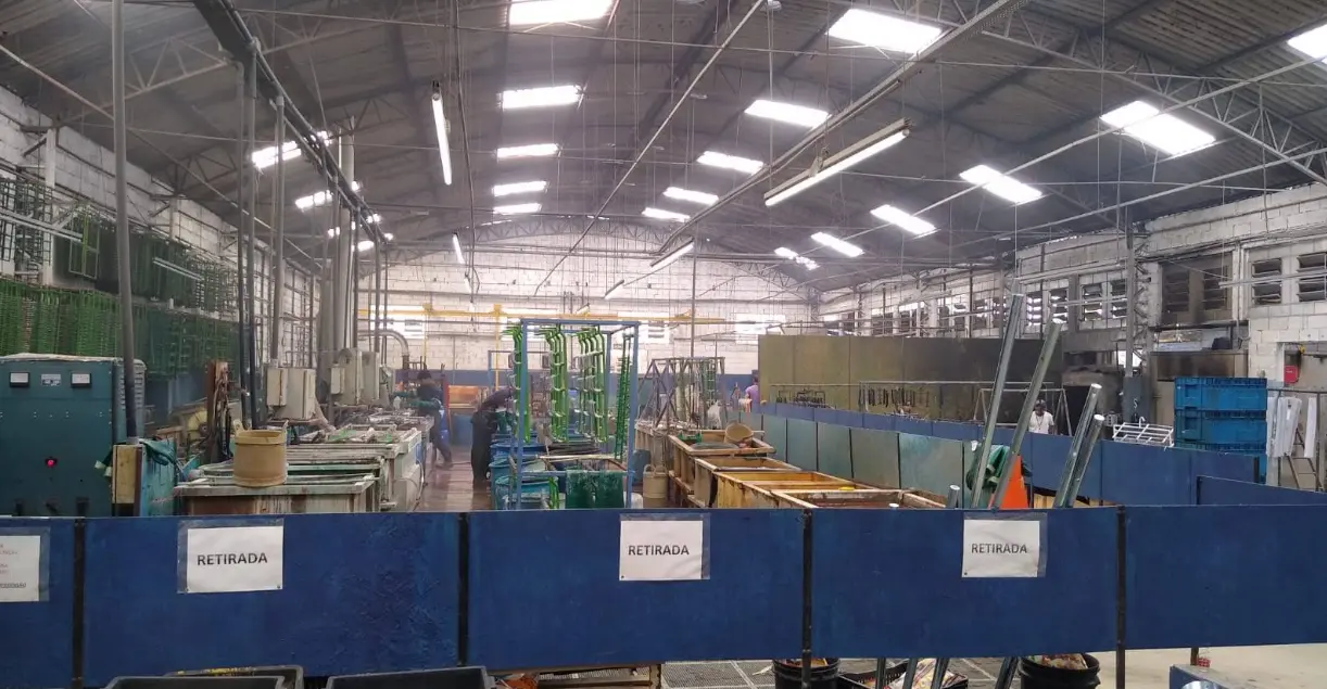 Estrutura industrial da Multizin Galvanoplastia